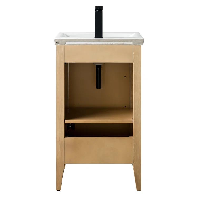 20'' Single Bathroom Vanity with Ceramic Top