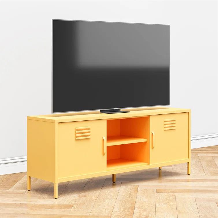 Cache Metal Locker-Style TV Stand for TVs up to 65"