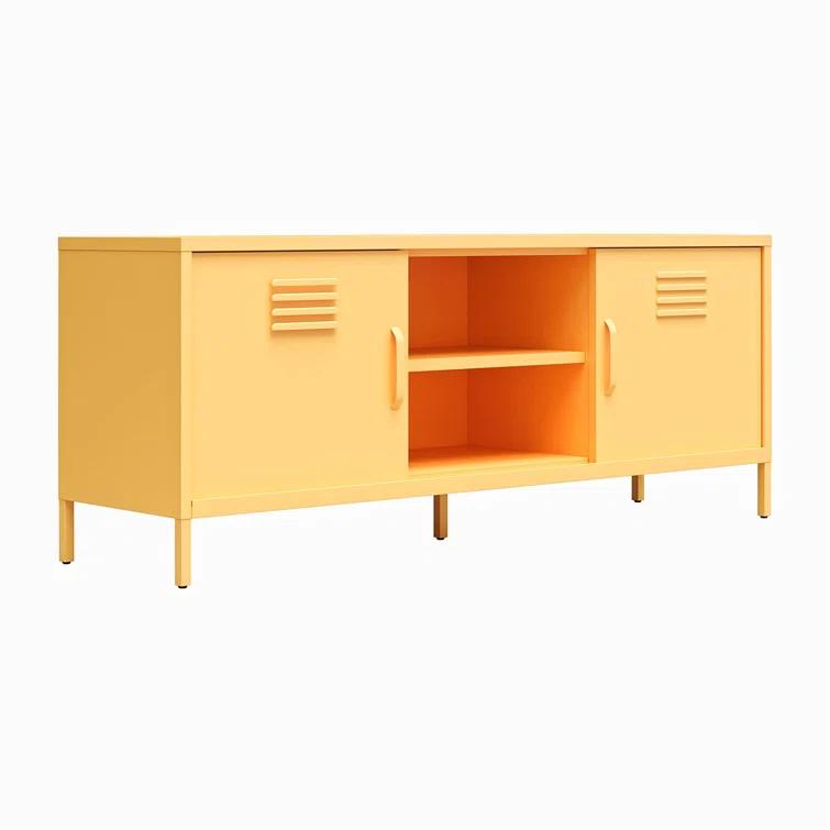 Cache Metal Locker-Style TV Stand for TVs up to 65"