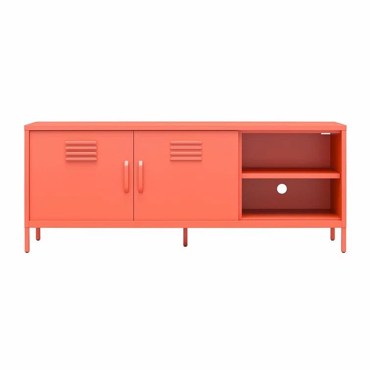 Cache Metal Locker-Style TV Stand for TVs up to 65"