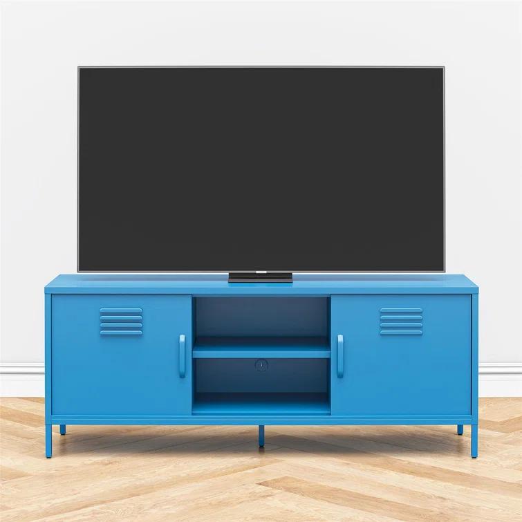 Cache Metal Locker-Style TV Stand for TVs up to 65"