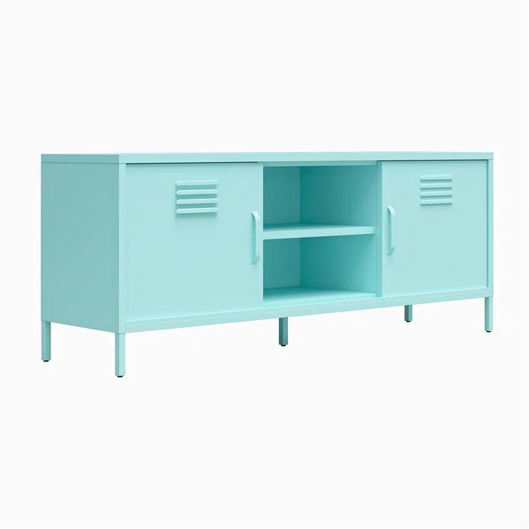 Cache Metal Locker-Style TV Stand for TVs up to 65"