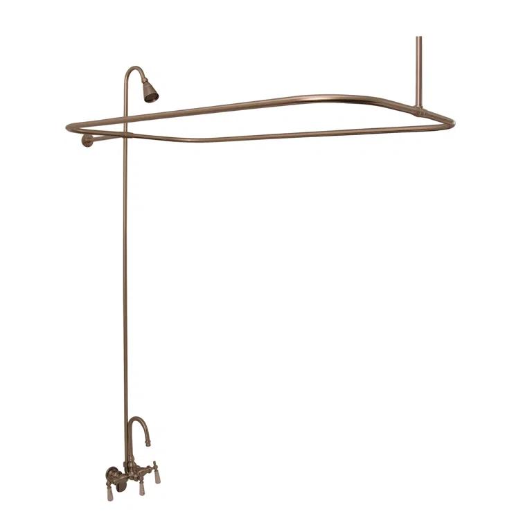 67'' x 29.5'' Freestanding Soaking Acrylic Bathtub with Faucet