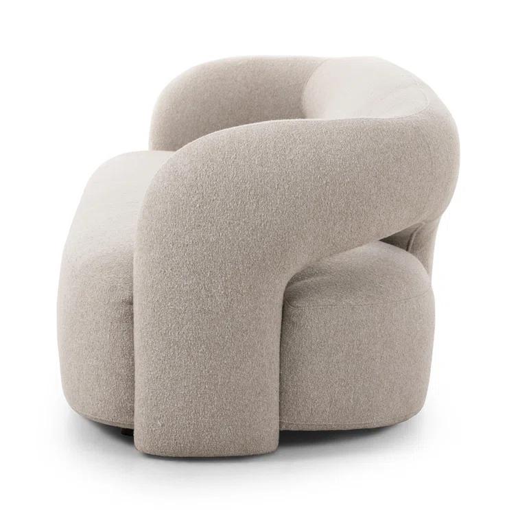 Crete Pebble Fabric Pillow-top Arm Sofa