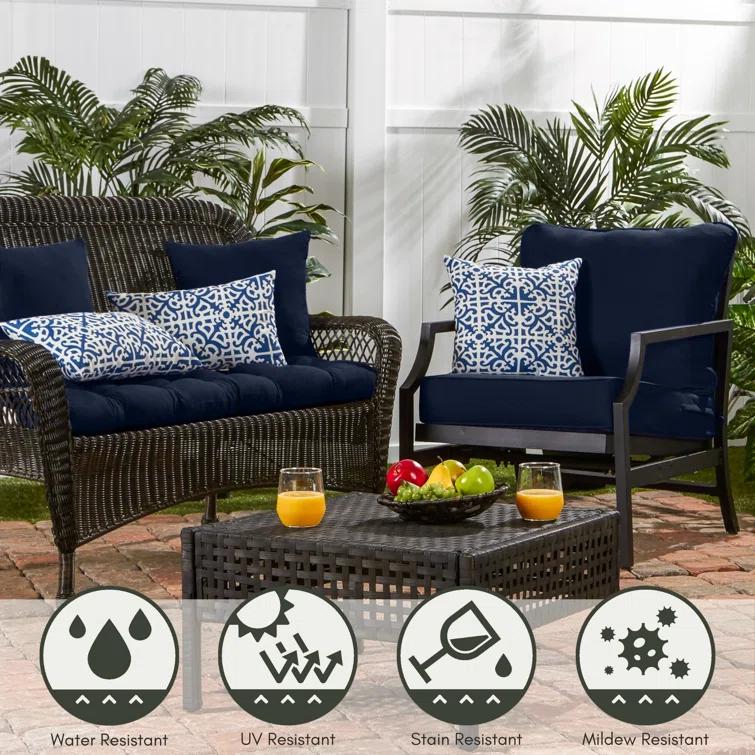 Indoor/Outdoor Reversible Throw Pillow