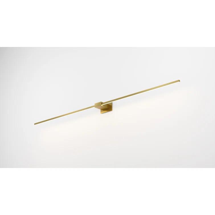 Gold Dimmable LED Vanity Wall Sconce