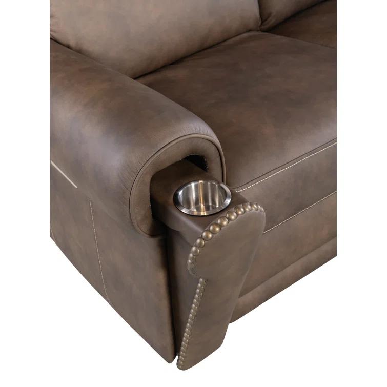 SS 66'' Leather Power Reclining Loveseat