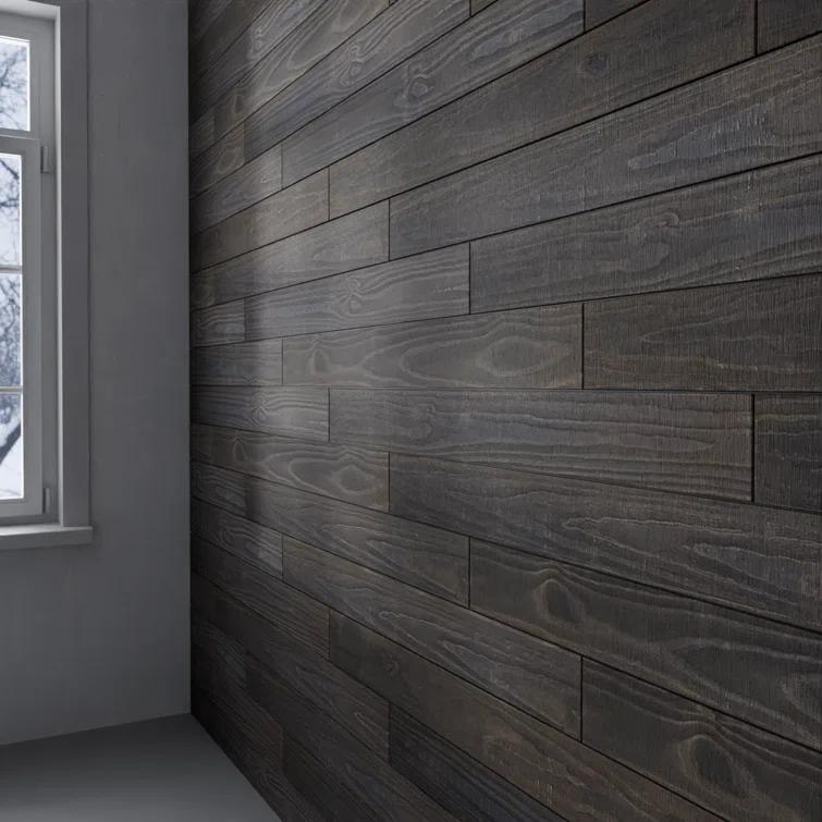Thermo-Treated 1/4 in. x 5 in. x 4 ft. Barn Wood Wall Planks (10 sq. ft. 6-Pack)