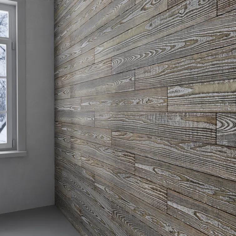 Thermo-Treated 1/4 in. x 5 in. x 4 ft. Barn Wood Wall Planks (10 sq. ft. 6-Pack)