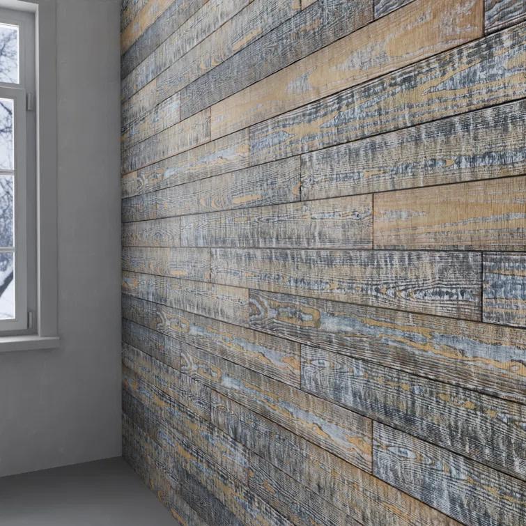 Thermo-Treated 1/4 in. x 5 in. x 4 ft. Barn Wood Wall Planks (10 sq. ft. 6-Pack)