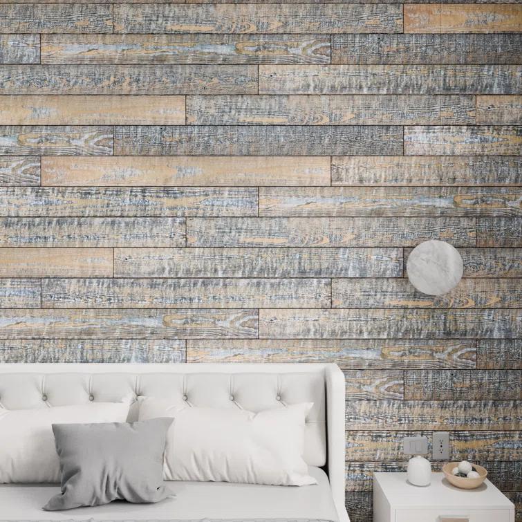 Thermo-Treated 1/4 in. x 5 in. x 4 ft. Barn Wood Wall Planks (10 sq. ft. 6-Pack)