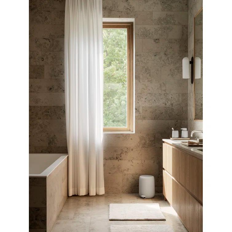 TWIN 100% Cotton Reversible Bath Rug - Square