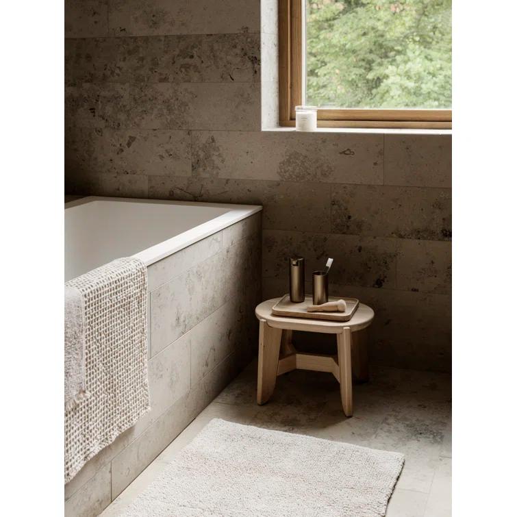 TWIN 100% Cotton Reversible Bath Rug - Rectangular