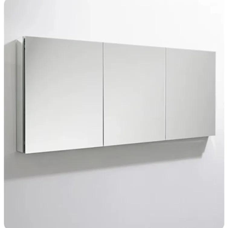 Senza Recessed/Surface Mount Rectangular Frameless Bathroom Medicine Cabinet