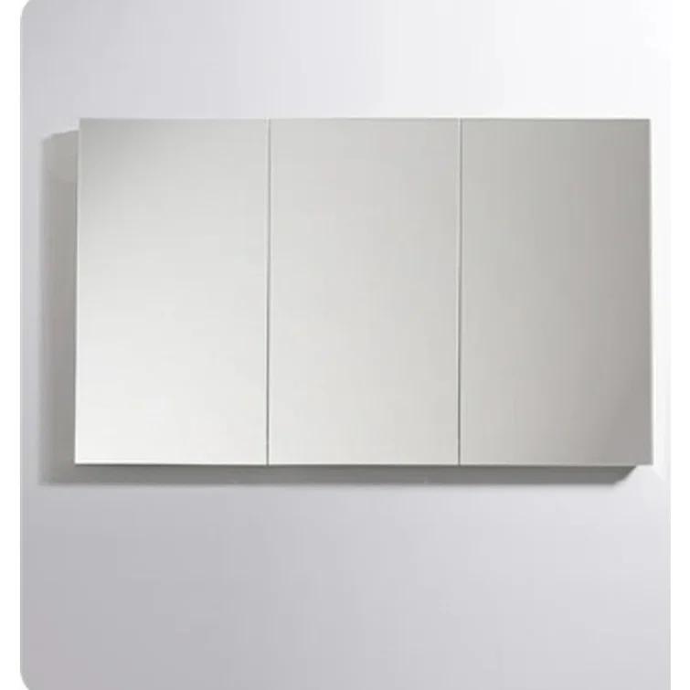 Senza Recessed/Surface Mount Rectangular Frameless Bathroom Medicine Cabinet