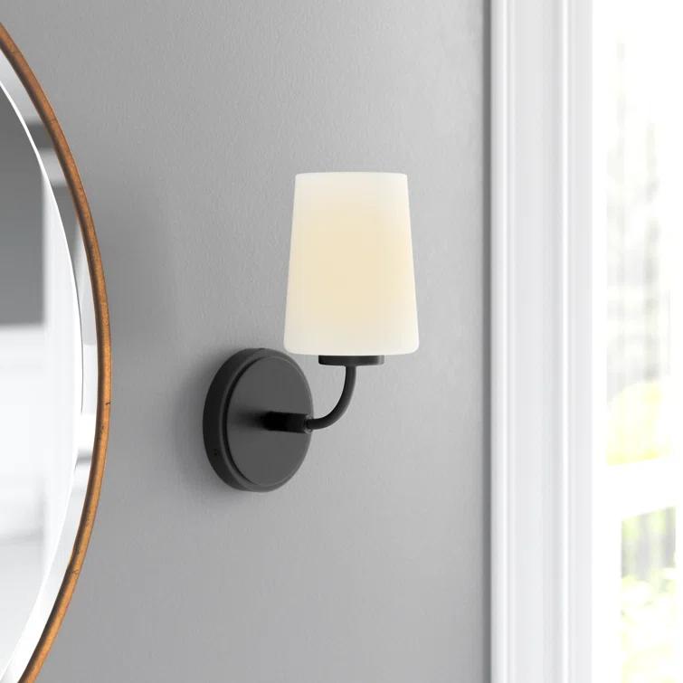 Fitz Single Frosted Dimmable Bath Sconce