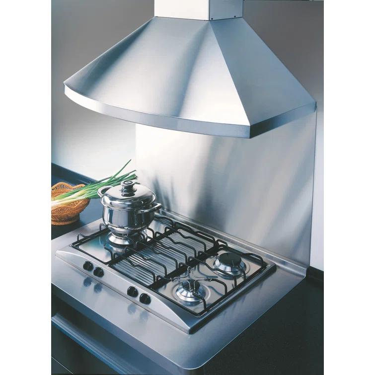 Kobe Range Hoods 36" Stainless Steel 800 CFM Ducted (Vented) Wall Range Hood with Baffle Filter