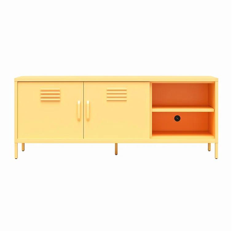 Cache Metal Locker-Style TV Stand for TVs up to 65"