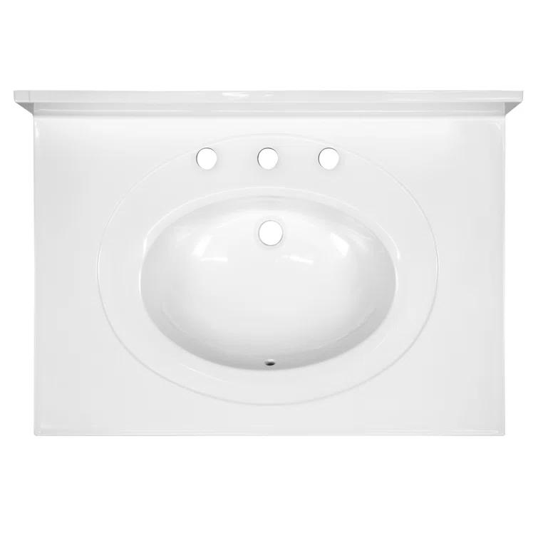 Cultured Marble Vanity Top with Backsplash