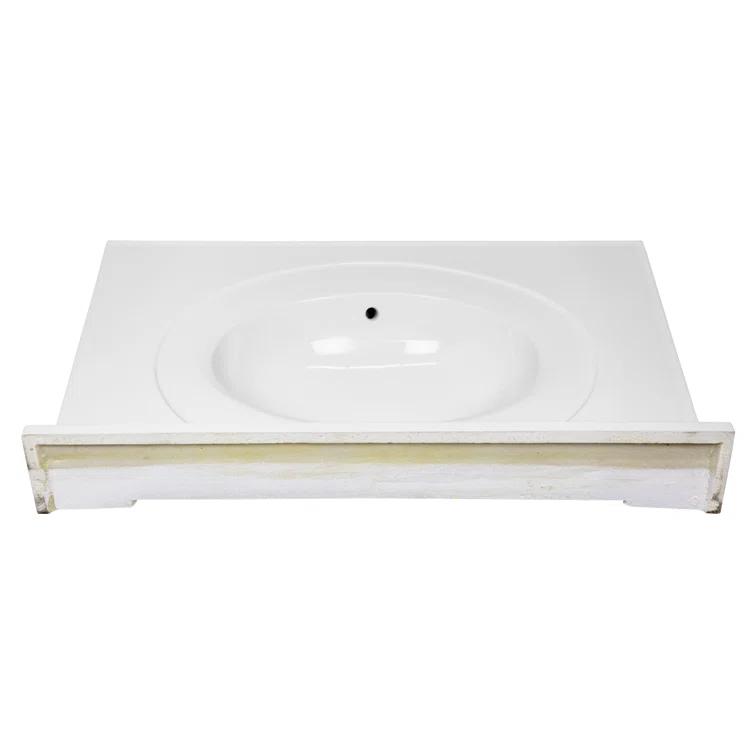 Cultured Marble Vanity Top with Backsplash