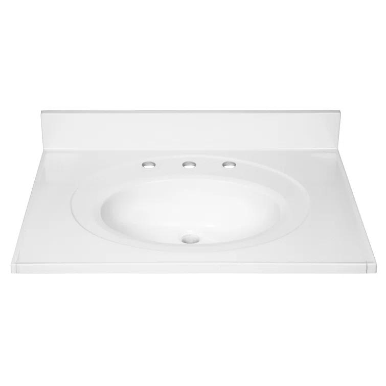 Cultured Marble Vanity Top with Backsplash