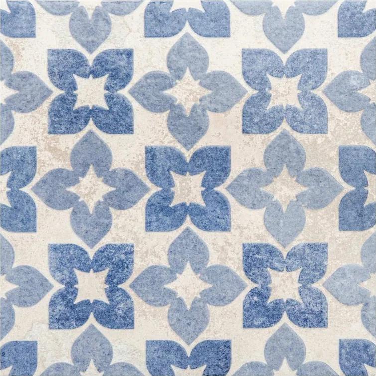 Phlox 8" x 8" Porcelain Patterned Wall & Floor Tile