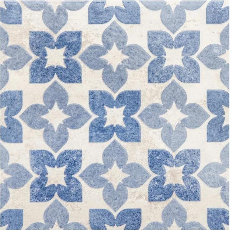 Phlox 8" x 8" Porcelain Patterned Wall & Floor Tile
