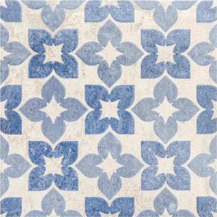 Phlox 8" x 8" Porcelain Patterned Wall & Floor Tile