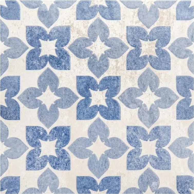 Phlox 8" x 8" Porcelain Patterned Wall & Floor Tile