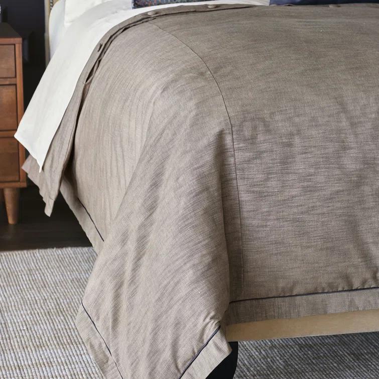 Priscilla Queen Copper and Black Cotton Duvet Cover Set