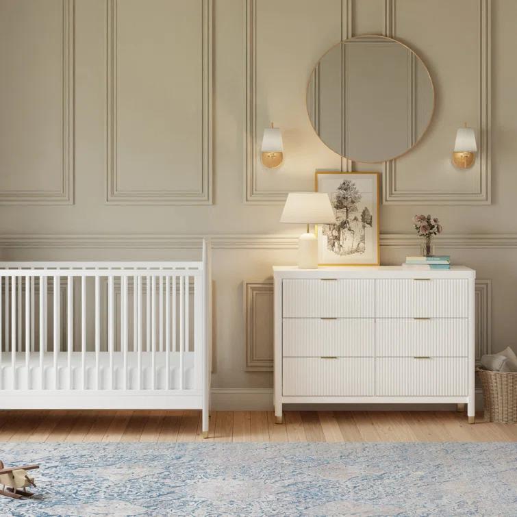 Brimsley Tambour 6 - Drawer Assembled Dresser