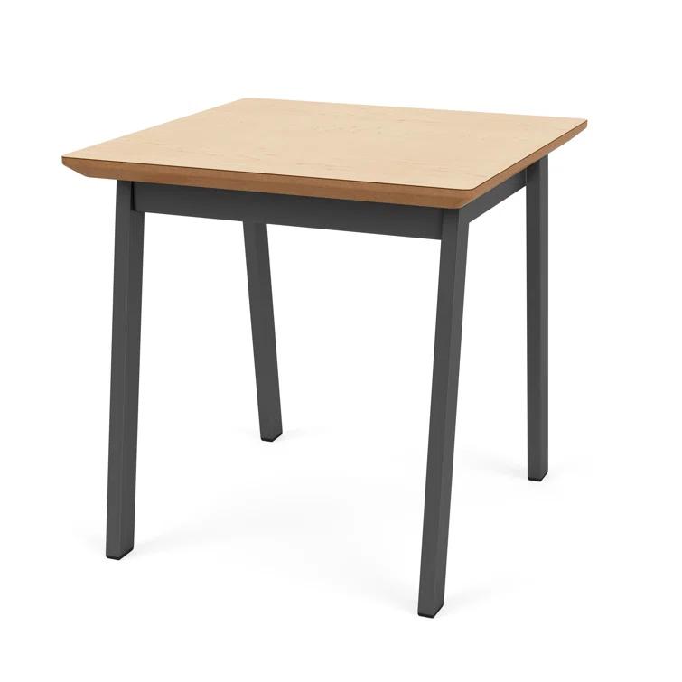 Newport Waiting Reception End Table Metal Frame 20x20" High Pressure Laminate Top