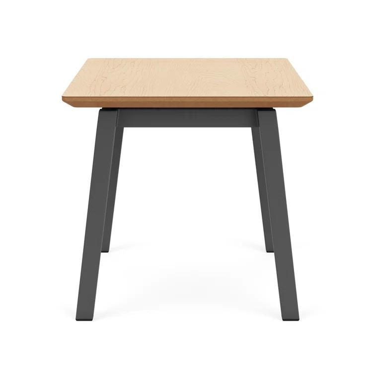 Newport Waiting Reception End Table Metal Frame 20x20" High Pressure Laminate Top