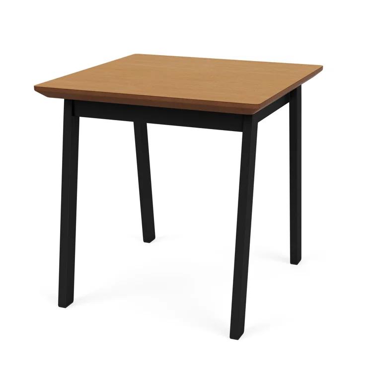 Newport Waiting Reception End Table Metal Frame 20x20" High Pressure Laminate Top