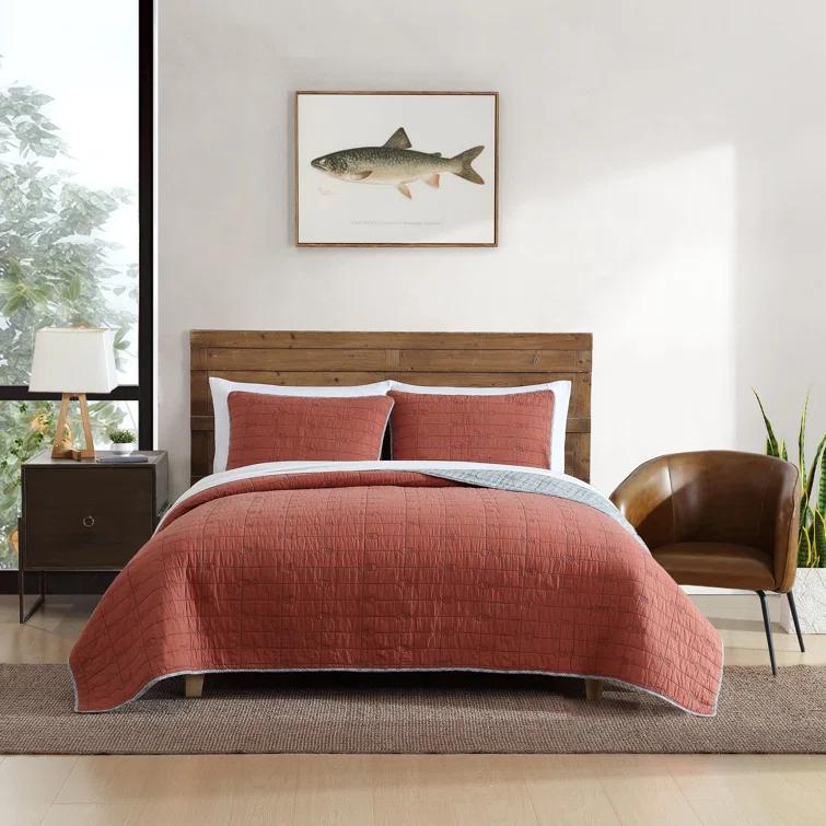 Eddie Bauer Eddie Bauer Troutdale Cotton Reversible Quilt Set