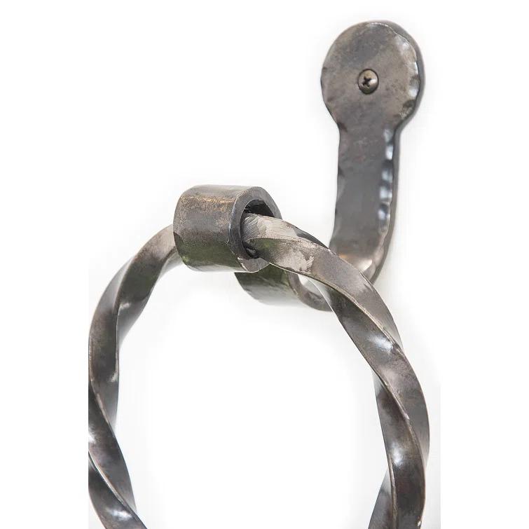 Hand Forged Wrought Iron Towel Ring