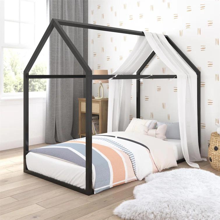 Skyler Metal Montessori House Bed
