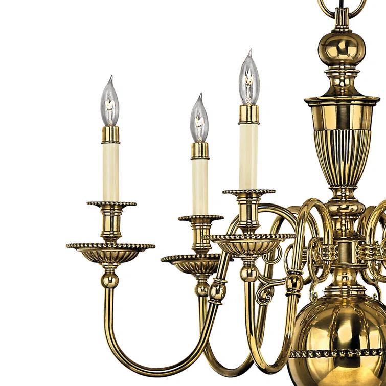 Medium Single Tier Chandelier In Traditional Style 29 Inches Wide By 26.5 Inches High Hinkley Lighting 4416Bb