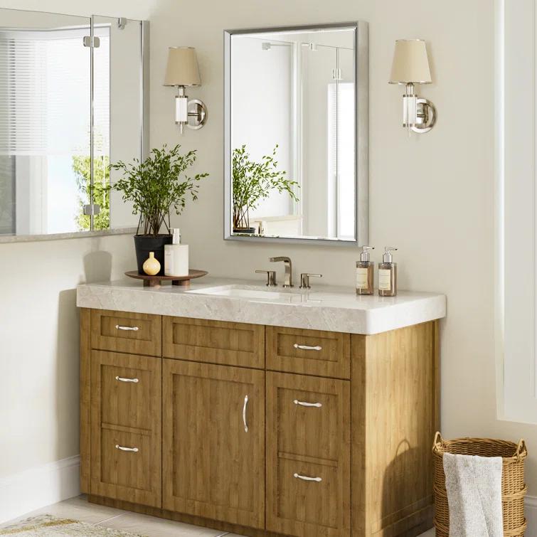 Lohoski Decorative Wall Mirror Beveled Design, Bathroom Vanity Mirror Accent Mirror Finish