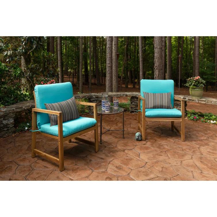 Casual Cushion Stripe Sunbrella Fabric Indoor/Outdoor Lumbar Pillow
