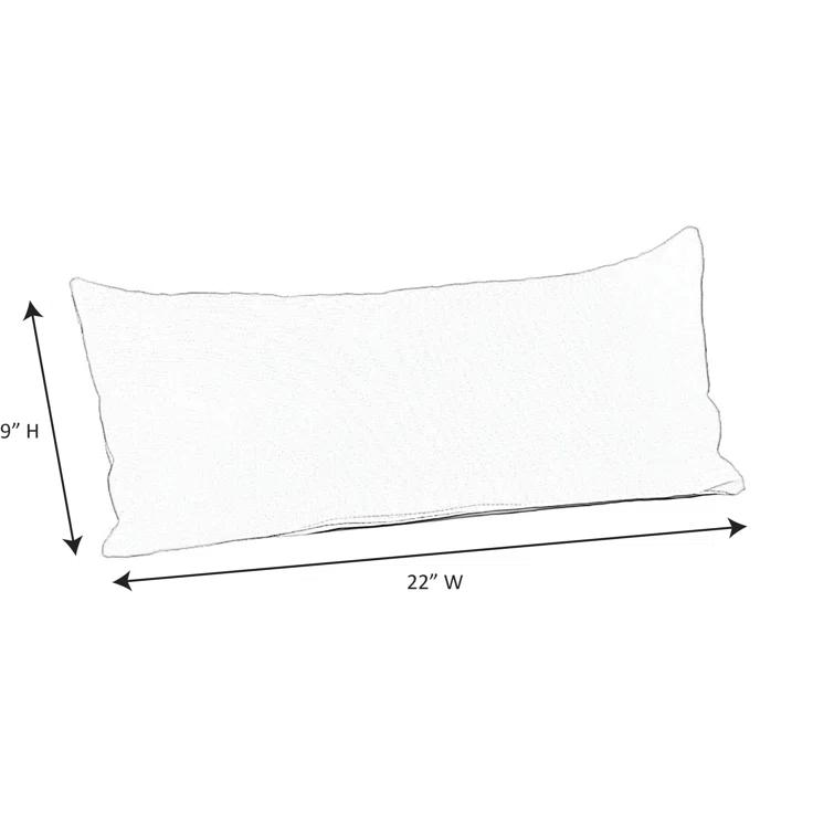 Casual Cushion Stripe Sunbrella Fabric Indoor/Outdoor Lumbar Pillow