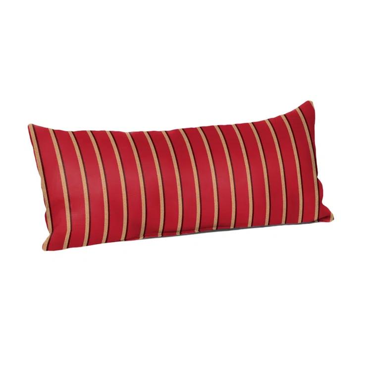 Casual Cushion Stripe Sunbrella Fabric Indoor/Outdoor Lumbar Pillow