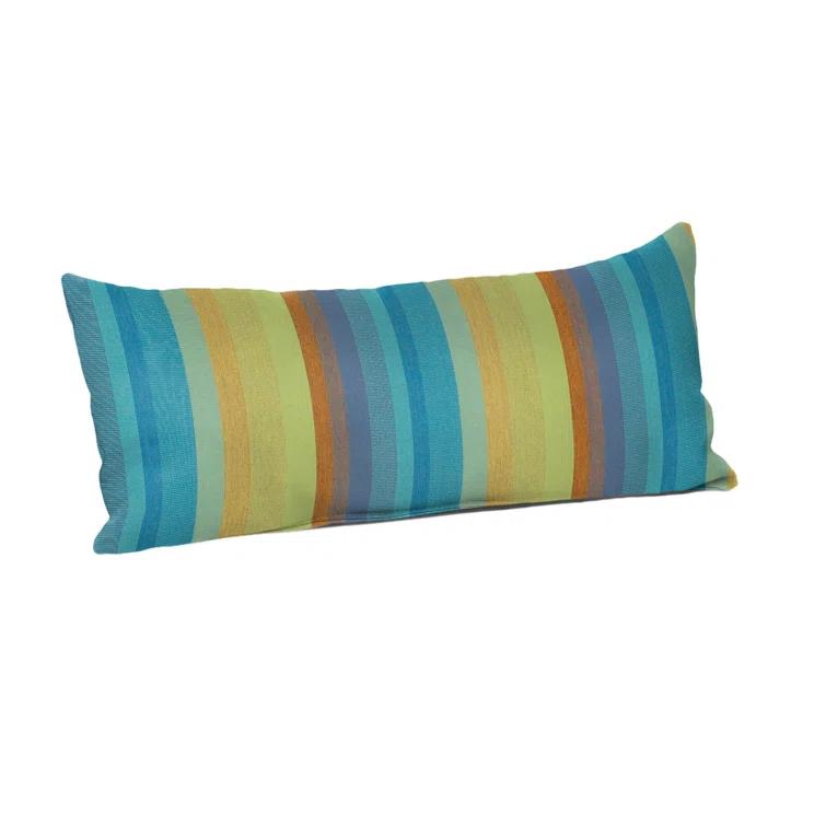 Casual Cushion Stripe Sunbrella Fabric Indoor/Outdoor Lumbar Pillow