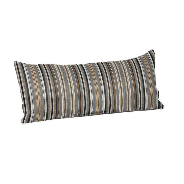 Casual Cushion Stripe Sunbrella Fabric Indoor/Outdoor Lumbar Pillow