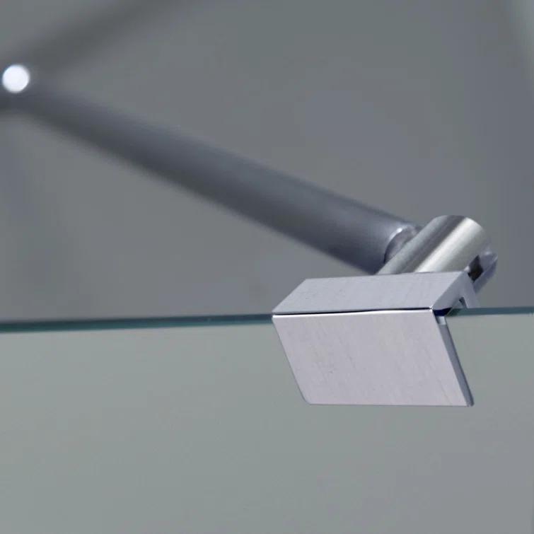 Avalux 42 in. W x 34 in. D x 72 in. H Frameless Shower Enclosure, Frosted Glass