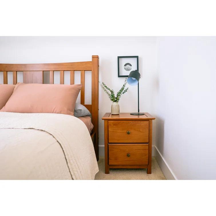 Shaker Solid Wood Slat Bed