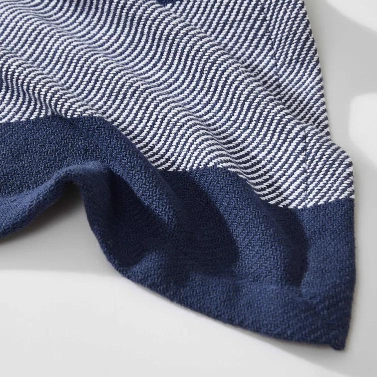 Eddie Bauer Eddie Bauer Boylston Stripe Cotton Reversible Blanket
