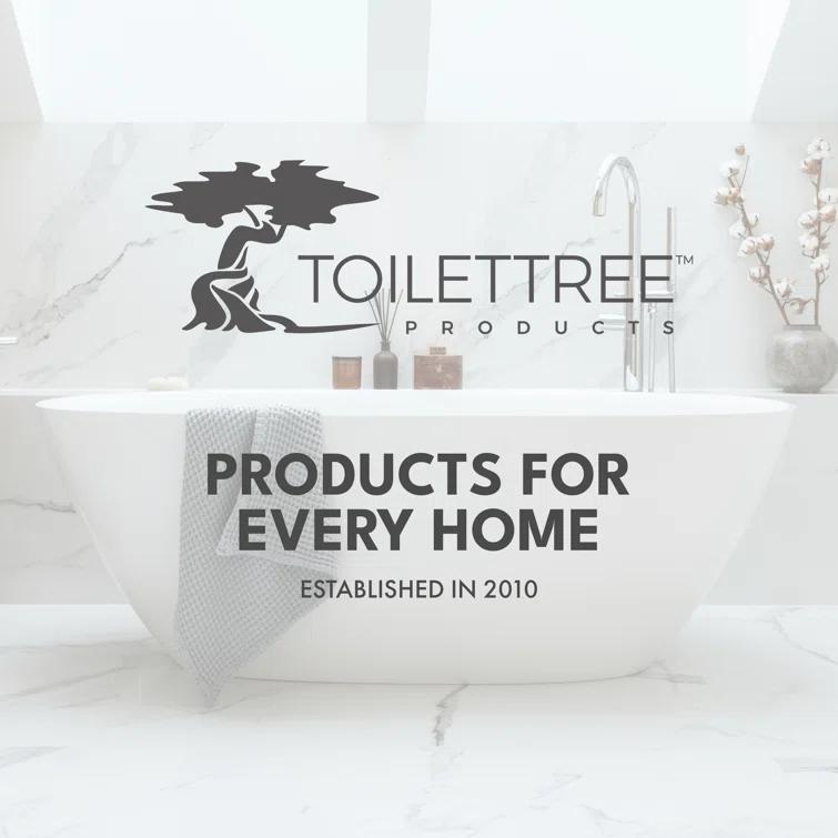 ToiletTree Products Bamboo and Stainless Steel Over-the-Door Hooks - 3 Hook Towel Rack for Bathroom, Utility, and Closet Organization