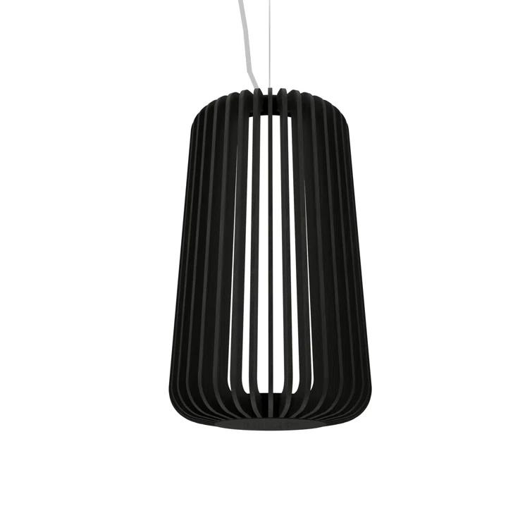 Matte Black Geometric LED Pendant Light
