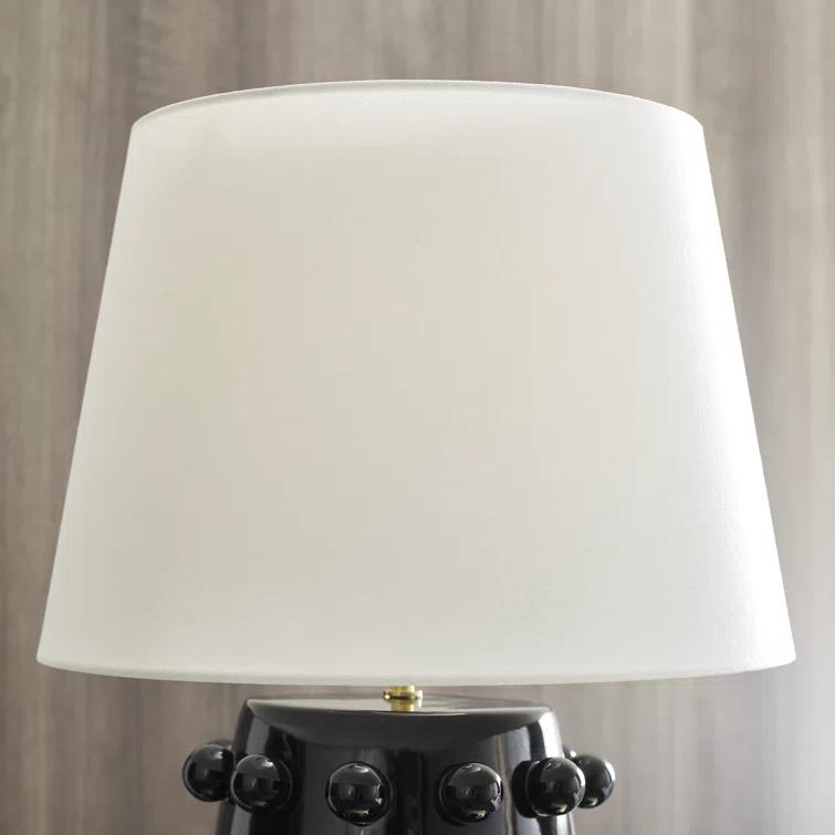 Edison 26.5'' Outdoor Black Porcelain Sphere Table Lamp